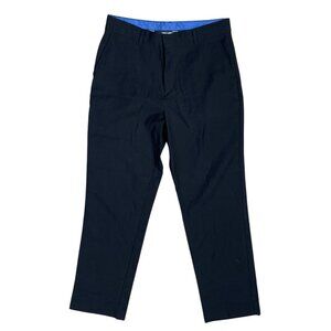 Izod Boy's Dress Slack Pants Flat Front Black Size 18 Wool Blend